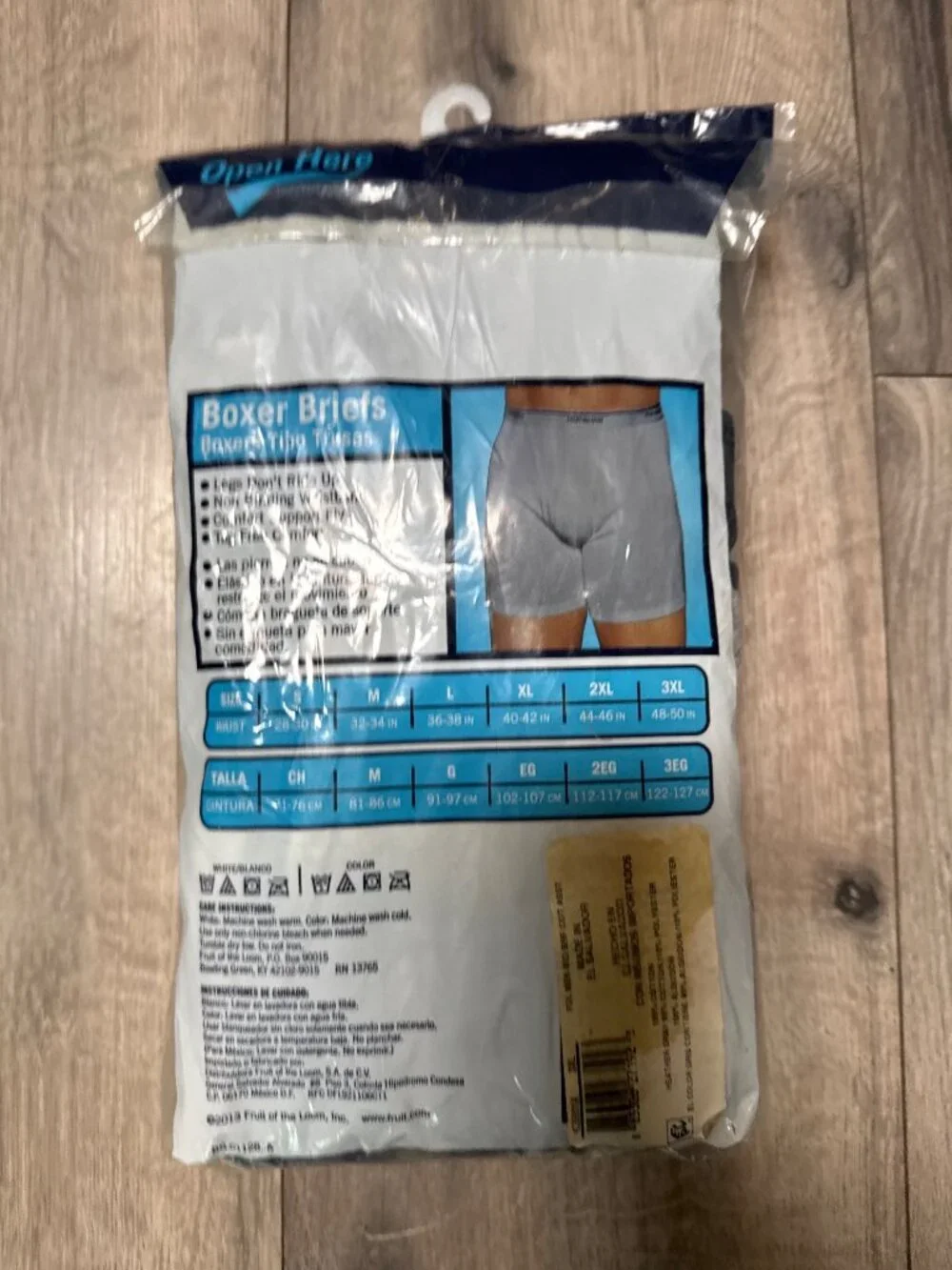 Fruit Of The Loom NIP Mens 4-Pack Boxer Briefs 3XL 48-50